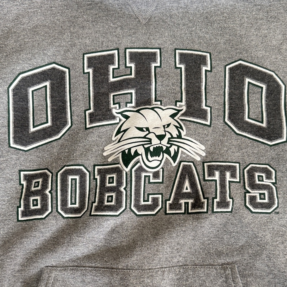 Russell Athletic Gray Ohio Bobcats Hoodie - Picture 4 of 5